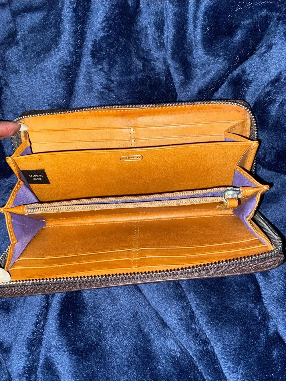 Coach Chelsea Brown Pebbled Leather Shoulder Tote w/ matching Wallet